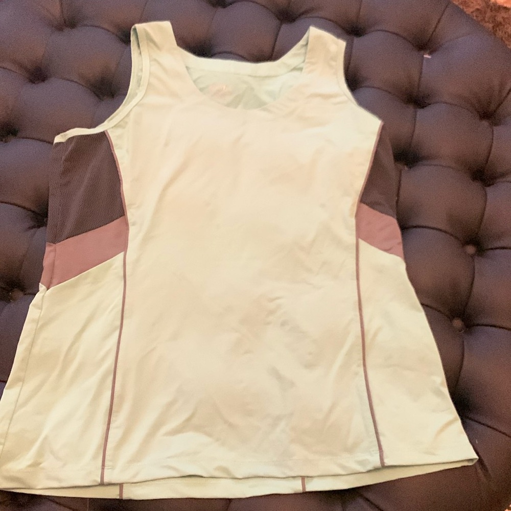 Kerrits  mint green equestrian riding tank.